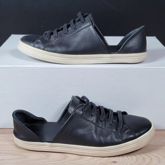 Freda Salvador Shoes - Freda Salvador Slip On Shoes Womens Size 6 Leather Lace Up Flats Made in Spain
